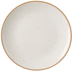 Talerz deserowy ceramiczny beżowy 20 cm