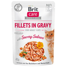 Brit Care Cat Fillets In Gravy Savory Salmon
