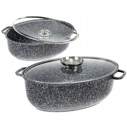 Brytfanna 8 L Marmurowa Gęsiarka Garnek Klausberg