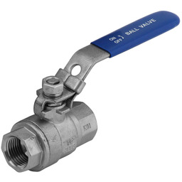 1 1/2" Zawór Kulowy Kwasoodporny Dwuczęściowy