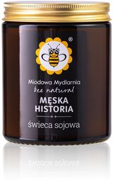 Świeca zapachowa Męska Historia Miodowa Mydlarnia drzewno-cytrusowy aromat