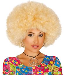 Peruka mega afro blond - 1 szt.