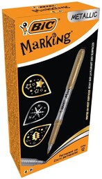 Marker Marking Metallic Ink złoty i srebrny