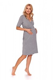 Damska koszula nocna Doctor nap TCB 9116 ciemnoszara