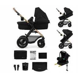 Wózek wielofunkcyjny Kinderkraft Moov 2 Air 4w1 Czarny