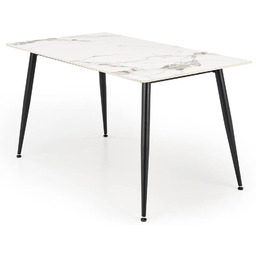 Edinos Stół z blatem biały marmur 140x80 -