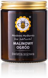 Świeca sojowa Miodowa Mydlarnia Malinowy Ogród soczysty aromat