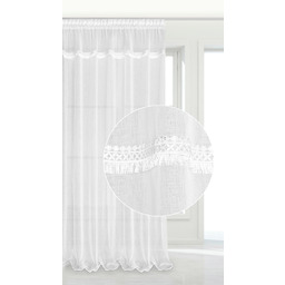 Spod Igły I Nitki Firana 300x270 Boho biała