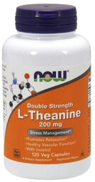 NOW FOODS L-Theanine 200 mg, 120 kaps.