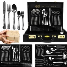 Zestaw Sztućców Sztućce dla 12os Walizka Komplet 72el