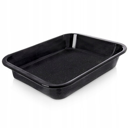 Blacha Emaliowana do pieczenia piekarnika prostokątna głęboka 41x32x6