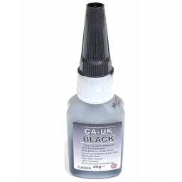 KLEJ BŁYSKAWICZNY CYJANOAKRYLOWY CA GĘSTY CZARNY 20G SEKUNDOWY