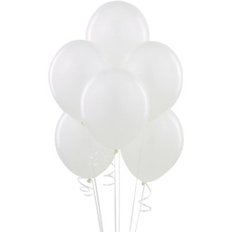Balony lateksowe pastelowe białe - duże - 100