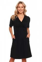 Damska koszula nocna Doctor nap TCB 9116 czarna