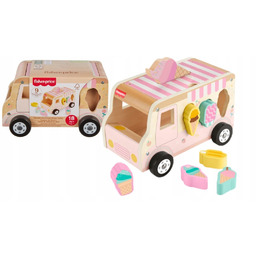 Fisher Price Ciężarówka z Lodami Drewniany Sorter Mattel
