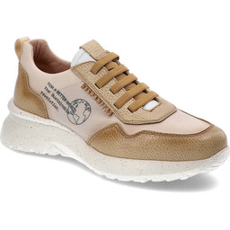Beżowe Sneakersy Hispanitas Wygodne Buty Damskie