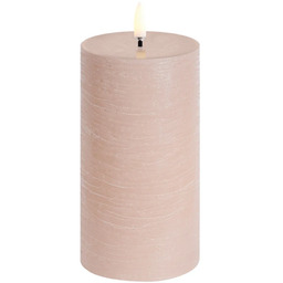 Uyuni Lighting - Świeca LED PILLAR, beżowa, wysokość