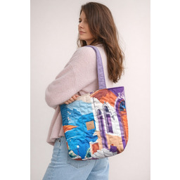 Pakamera Pikowana duża torba shopper Como