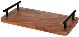 Taca do serwowania drewniana z uchwytami 30x15,5 cm
