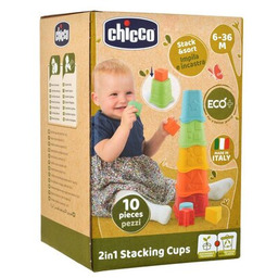 CHICCO Zabawka edukacyjna Eco+ Wieża 2w1 00009373100000