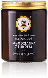 Świeca sojowa Jagodzianka z Lukrem Miodowa Mydlarnia słodki