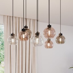 Lampa Wisząca TK Lighting, Cubus, ściemnialny, wielokolorowy, salon,