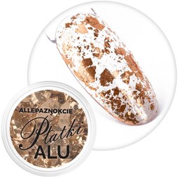 Pyłek do paznokci Metaliczne Płatki Alu Allepaznokcie Szlachetne