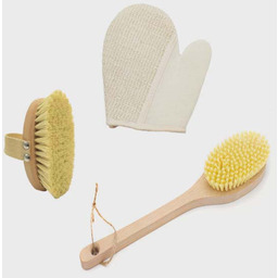 Zestaw: szczotka do kąpieli + szczotka do masażu