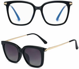 Stylion Damskie okulary do komputera z nakładką przeciwsłoneczną