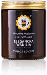 Świeca sojowa Elegancka Wanilia Miodowa Mydlarnia naturalna świeca