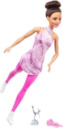 Barbie Kariera Łyżwiarka figurowa Lalka (brunetka) w zdejmowanym