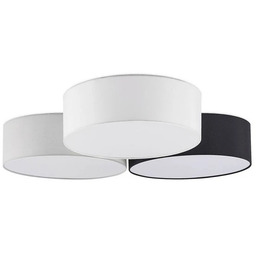 Lindby - Janita 3 LED Lampa Sufitowa Grey/Black/White