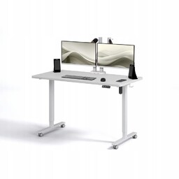 Biurko elektryczne 120x60 biurko regulowane uchwyt na słuchawki