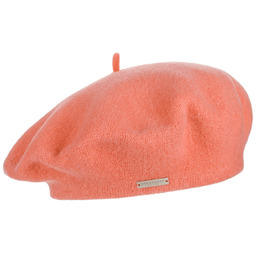 Beret Baskijski Damski by Seeberger, koralowy, One Size