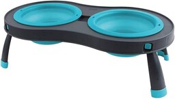 Dexas Popware dla zwierząt domowych, podwójny, podwyższony karmnik