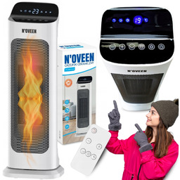 Noveen Mocny Termowentylator Grzejnik Elektryczny Farelka 2000W +pilot
