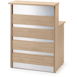 Lada recepcyjna INVITE, 800x800x1150 mm, dąb