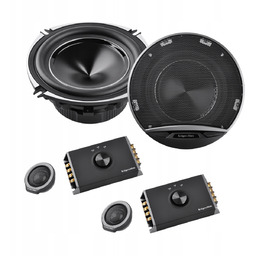 Głośniki samochodowe 5'' 100W tweeter bas zestaw