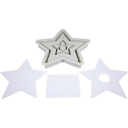 Rayher Silikonowa forma do odlewania świecznik gwiazda, 18,5