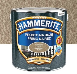 HAMMERITE Farba na rdzę Młotkowy Złoty 2,5L