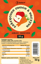 Zakręcone owoce i warzywa jabłko marchew 50g