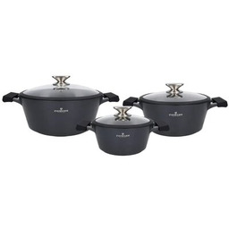 ZWIEGER Zestaw garnków Black Stone (6 elementów)