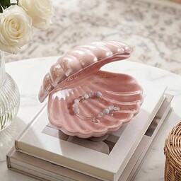 Denique Shell Jewelry taca na naczynia, ceramiczna taca