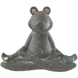 Lampa solarna figura żaba joga 36 cm