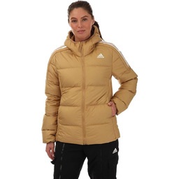 adidas Essentials Midweight Hooded Kurtka puchowa, Golden Beige,