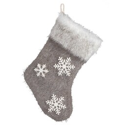 Eurofirany Ozdoba świąteczna 22x45 416A brązowa jasna śnieżynki