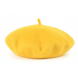 Beret Damski Klasyczny Francuski Wełniany Zimowy Jesienny Wiosenny