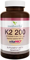 Medverita Witamina K2 MK-7 200 g, 120 kapsułek