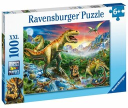RAVENSBURGER Puzzle Premium Dinozaury (100 elementów)