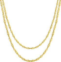 Złoty Łańcuszek Singapur 2,30 mm Damski pr 585